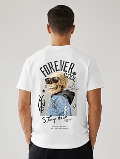 Pánské tričko Forever Cool oversize černé FashionStreet NX4010R