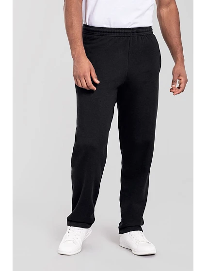 Fruit of the Loom Iconic 250 Open Hem Jog Pants Tepláky 16.4064 black Fruit of the Loom Iconic 250 Open Hem Jog Pants Tepláky 16.4064 black