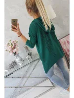 Mikina s potiskem model 21755704 zelená - K-Fashion