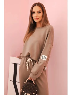 Komplet mikina + kalhoty masełko fango