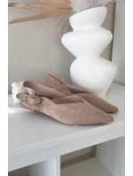 Dámské baleríny s přezkou béžové model 21834832 - Boto Dámské baleríny s přezkou béžové model 21834832 - Boto