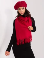 Szalik AT SZ model 21397525 bordowy - FPrice