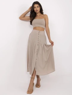 Spódnica model 21116728 ciemny bezowy - FPrice