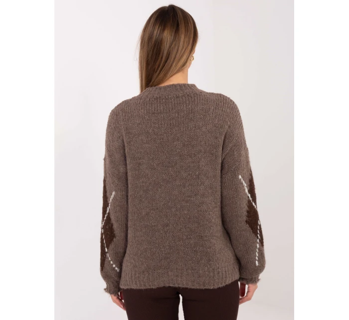 Sweter MI SW model 21782618 ciemny bezowy - FPrice