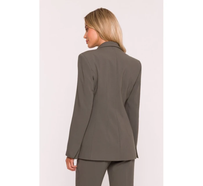 S417 Blejzr s laclem - khaki barva S417 Blejzr s laclem - khaki barva