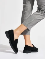 Zajímavé dámské mokasíny černé platforma Zajímavé dámské mokasíny černé platforma