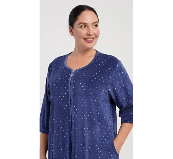 Dámské domácí šaty s tříčtvrtečním rukávem Alex