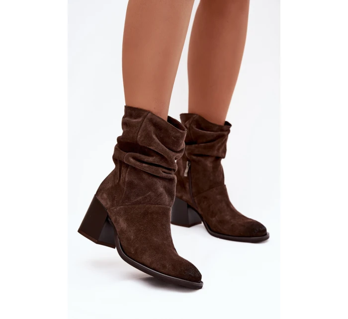 Boty na podpatku model 221516 Step in style Boty na podpatku model 221516 Step in style