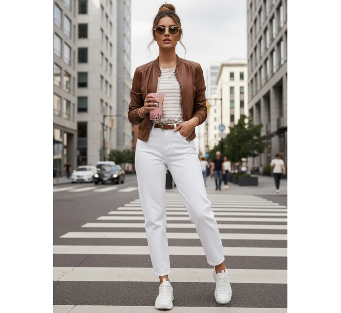 Dámská kožená bunda SANTOL camel FashionStreet TY4341