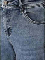 Jeansy damskie fit z wysokim stanem niebieskie model 22123819 - FashionStreet