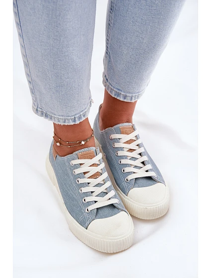 Dámské Textilní Tenisky Big Star model 21693106 Modré - Big Star Shoes
