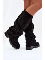 Kozačky Nazouvací S Černé model 21788125 - Boto Kozačky Nazouvací S Černé model 21788125 - Boto