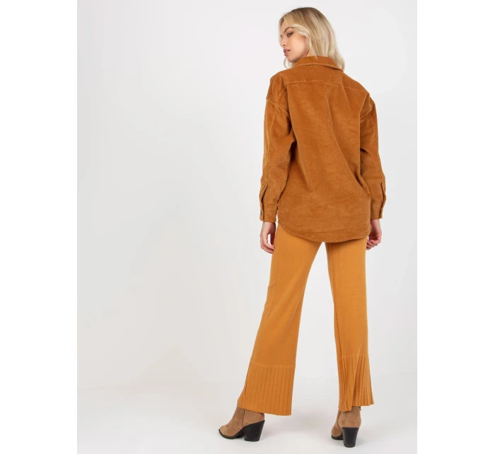 Košile D60002M11008C2 světle hnědá