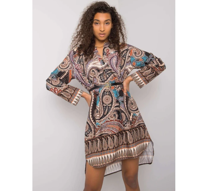 Šaty DHJ SK 5766 1.32X černá a béžová