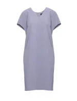 Šaty uvolněného střihu s výstřihem do V šedá model 20966044 - STYLOVE Šaty uvolněného střihu s výstřihem do V šedá model 20966044 - STYLOVE