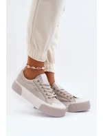 Dámské tenisky se silnou podrážkou Lee Cooper šedá Dámské tenisky se silnou podrážkou Lee Cooper šedá