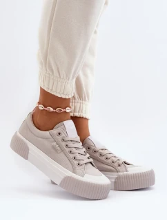 Dámské tenisky se silnou podrážkou Lee Cooper šedá