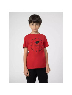 Chlapecké tričko 4FJSS23TTSHM294-62S červené - 4F