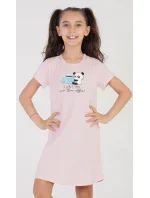 Dětská noční košile s krátkým rukávem I love model 18598318 - Vienetta Kids Dětská noční košile s krátkým rukávem I love model 18598318 - Vienetta Kids