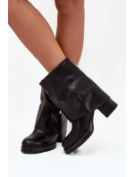 Boty na podpatku model 218514 Step in style Boty na podpatku model 218514 Step in style