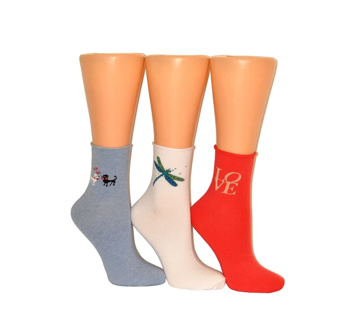 Vzorované netlačící ponožky Steven art.099 35-40