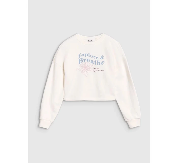 Dívčí mikina bez kapuce model 21435773 - 4F Dívčí mikina bez kapuce model 21435773 - 4F