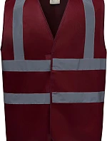 Yoko HVW 100 Hi-Vis bezpečnostní vesta 79.W100 maroon
