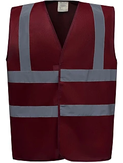HVW 100 HiVis bezpečnostní vesta model 22502123 maroon - Yoko