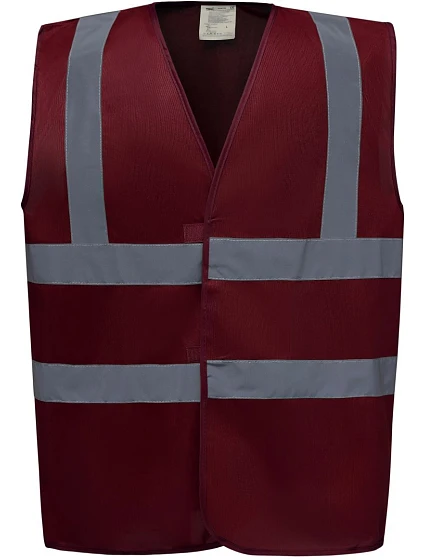 Yoko HVW 100 Hi-Vis bezpečnostní vesta 79.W100 maroon Yoko HVW 100 Hi-Vis bezpečnostní vesta 79.W100 maroon