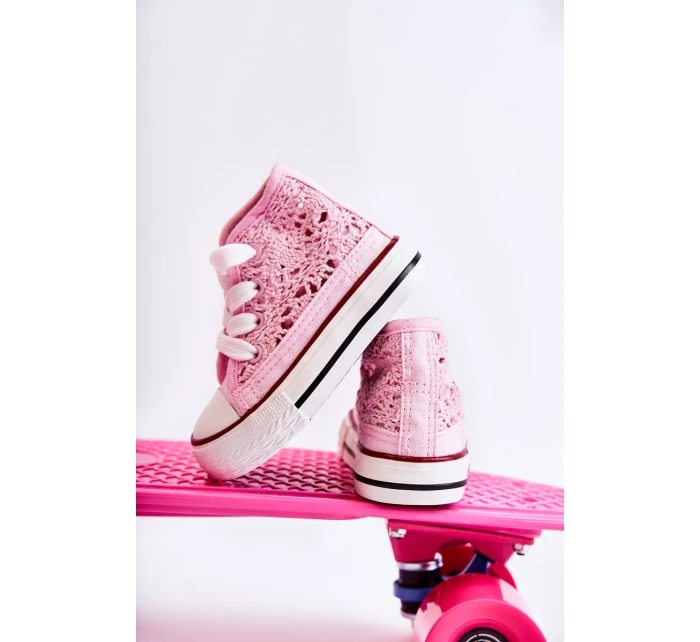 Dětské vysoké tenisky Pink Mona Dětské vysoké tenisky Pink Mona
