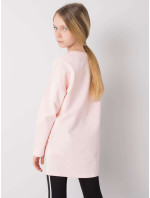 Světle růžová tunika pro dívku z bavlny