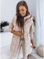 Dámská prošívaná vesta GAMIS béžová FashionStreet TY3293 Dámská prošívaná vesta GAMIS béžová FashionStreet TY3293