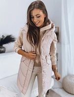 Dámská prošívaná vesta GAMIS béžová FashionStreet TY3293