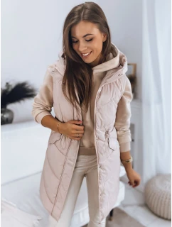 Dámská prošívaná vesta GAMIS béžová FashionStreet TY3293