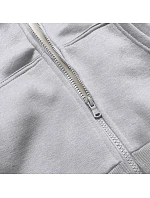 Světle šedá dámská sportovní mikina model 21389893 - J.STYLE Světle šedá dámská sportovní mikina model 21389893 - J.STYLE