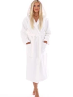 Dámský župan Athena s kapucí 3116 bílá - Vestis
