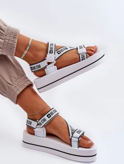 Dámské sandály na platformě Big Star NN274A526 Bílé