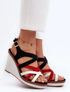 Sandály na Klínu S ramínky námořnická modrá Ellen