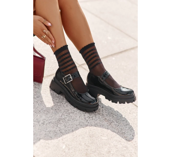 Dámské Polobotky S Přezkou Černé model 21671106 - Boto