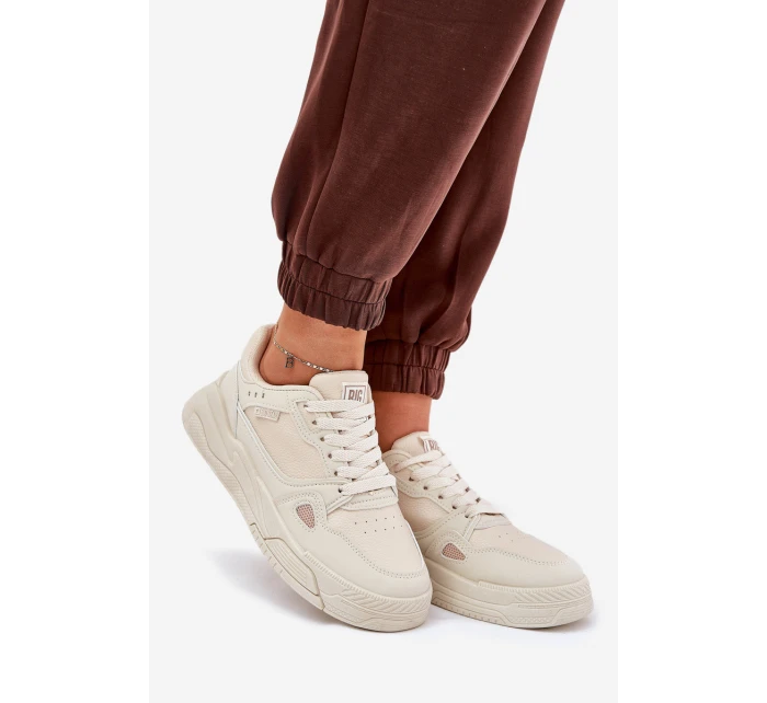 Dámské sneakersy Big Star NN274668 Béžové Dámské sneakersy Big Star NN274668 Béžové