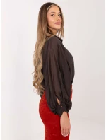 Koszula IT KS model 21782552 ciemny brązowy - FPrice Koszula IT KS model 21782552 ciemny brązowy - FPrice