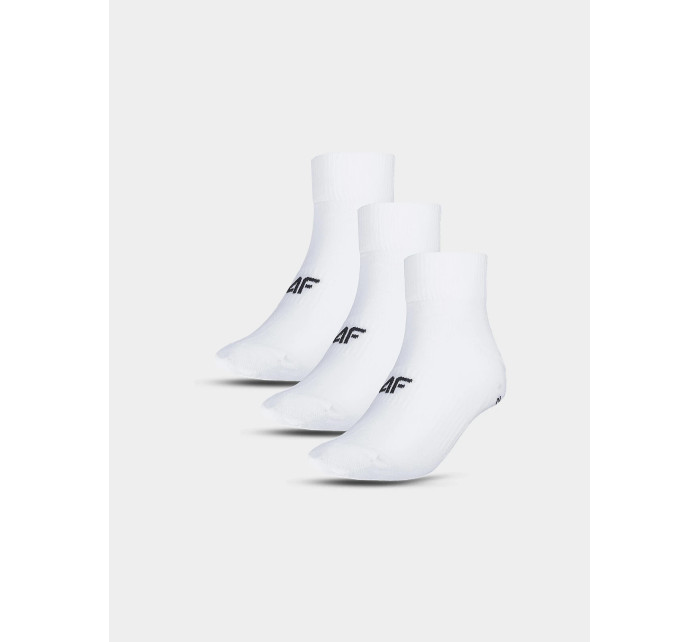 Pánské ponožky casual nad kotník (3pack) 4F - bílé