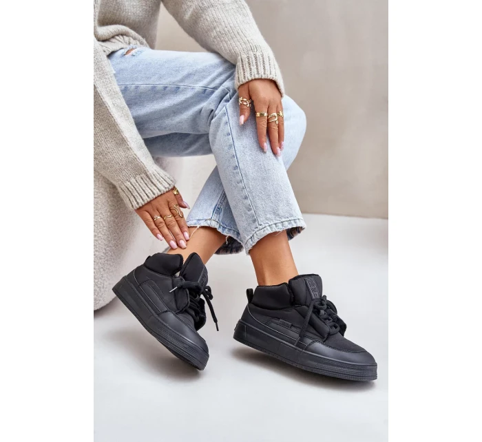 Zateplené Dámské Tenisky Big Star Černé Zateplené Dámské Tenisky Big Star Černé