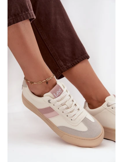 Dámské nízké tenisky LEE Ailani Women Low – ecru bílá Dámské nízké tenisky LEE Ailani Women Low – ecru bílá