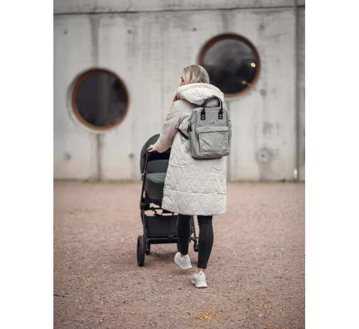 Dámský batoh na kočárek Engelis Manna Grey Dámský batoh na kočárek Engelis Manna Grey