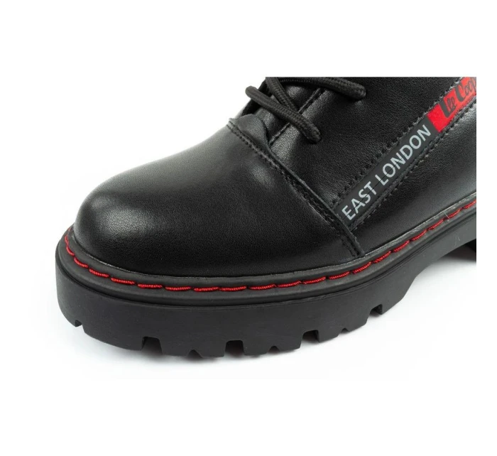 Lee Cooper boty dámské trappery dámské zateplené kožené slingbacks černé červené dámské boty