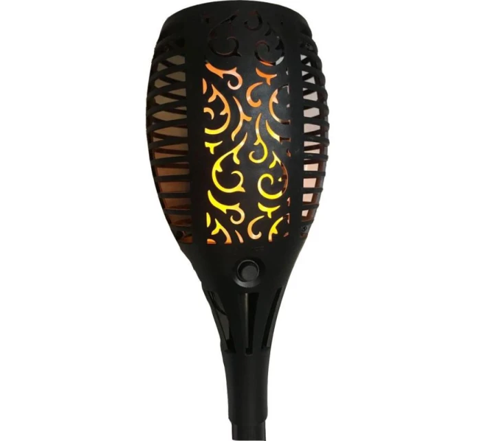 SOLÁRNÍ SVÍTILNA TANČÍCÍ PLAMENY 10X10X79CM 36 LED DIOD