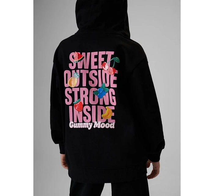 Dívčí volná mikina s kapucí 4F 4FJRSS26TSWSF2902-20S Dívčí volná mikina s kapucí 4F 4FJRSS26TSWSF2902-20S