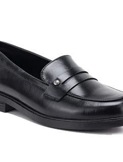 Dámské polobotky, loafersy, lordsy, černé, Potocki SZ12832