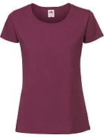 Fruit of the Loom Lady-Fit Iconic 195 T Dámské tričko z těžké bavlny 16.1424 burgundy Fruit of the Loom Lady-Fit Iconic 195 T Dámské tričko z těžké bavlny 16.1424 burgundy